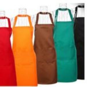 Apron with Pockets Thicken Cotton Polyester Blend